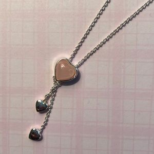Silver heart necklace